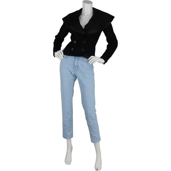 60s Vintage Dan Millstein Wool Cropped Pin Up Rockabilly Blazer Jacket Coat - Picture 6 of 10